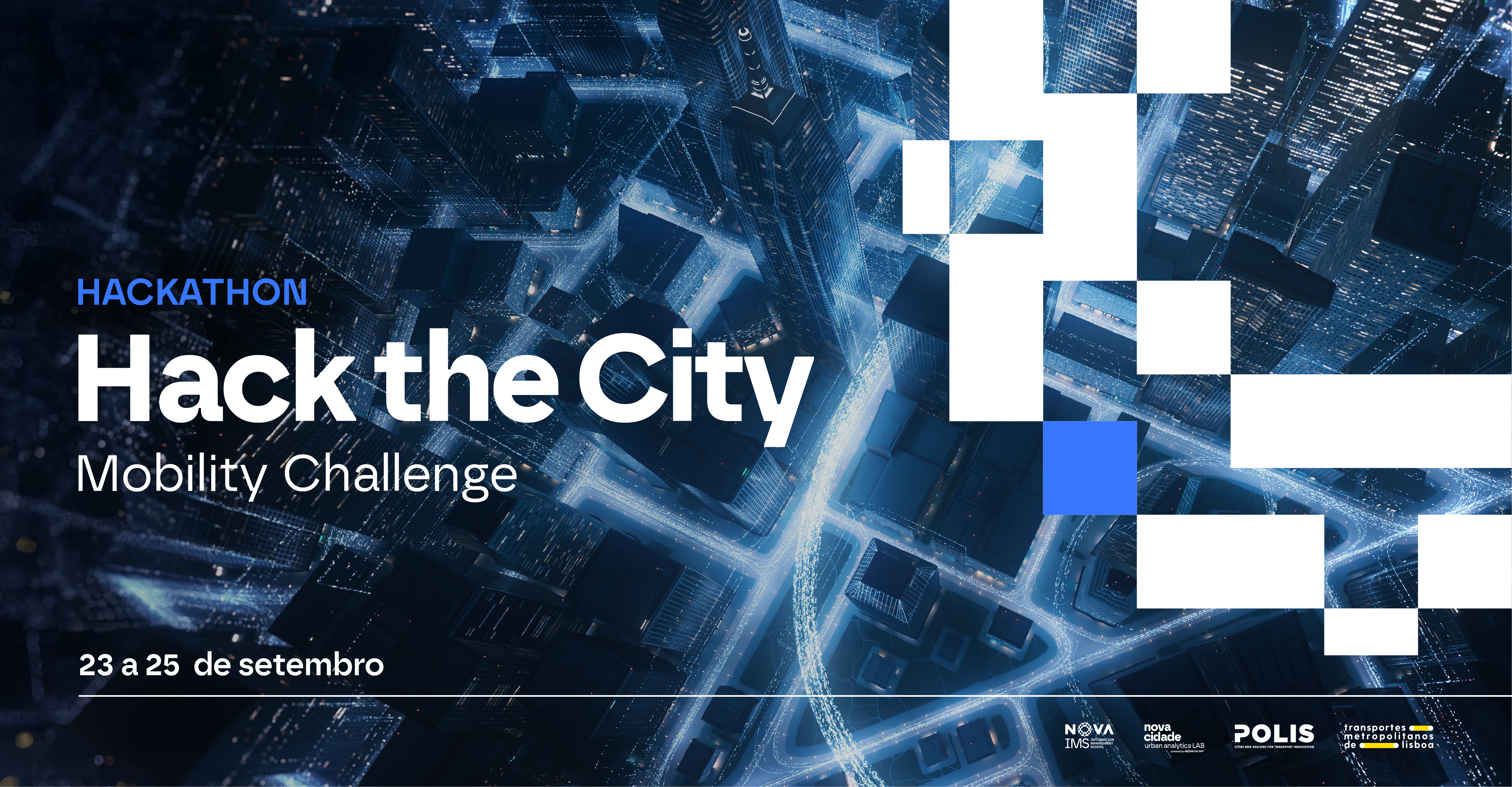 POLIS Hackathon Header Eventos. Hackathon PT